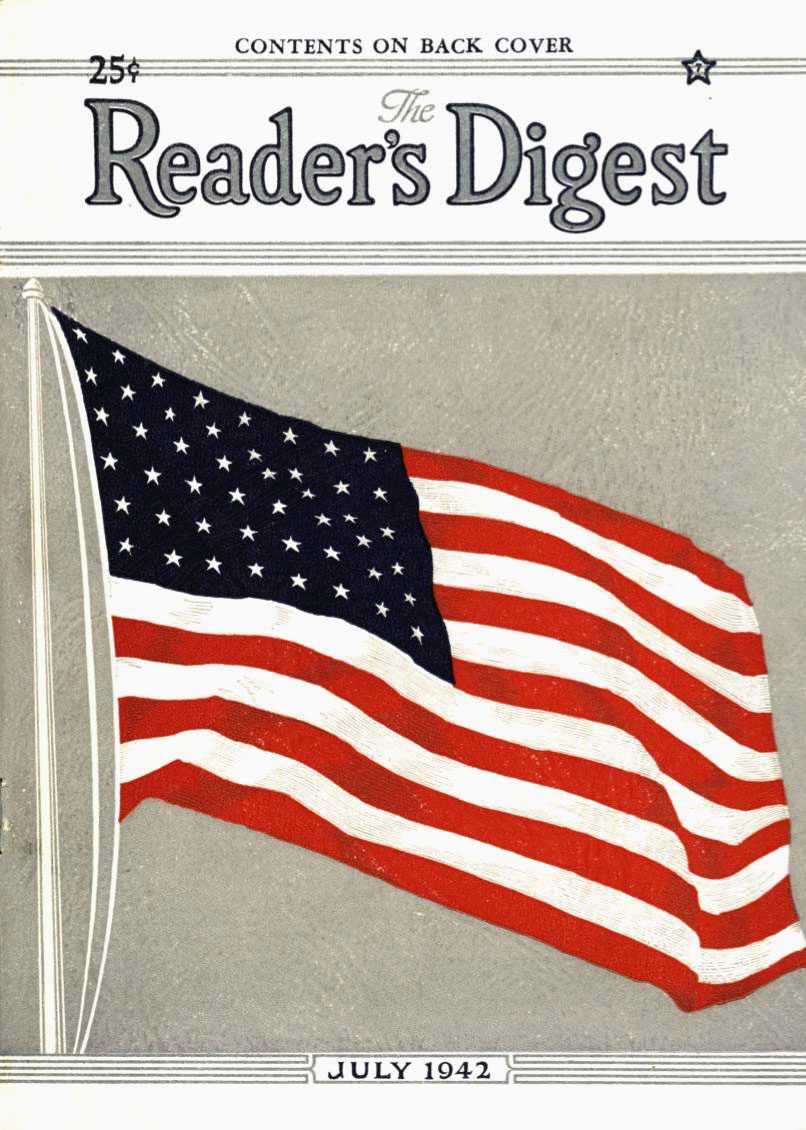 1942 July Readers Digest Cover