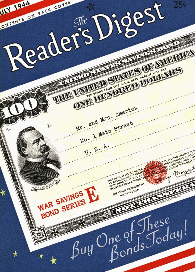 1944 July Readers Digest Cover