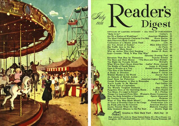 1956 July Readers Digest Cover