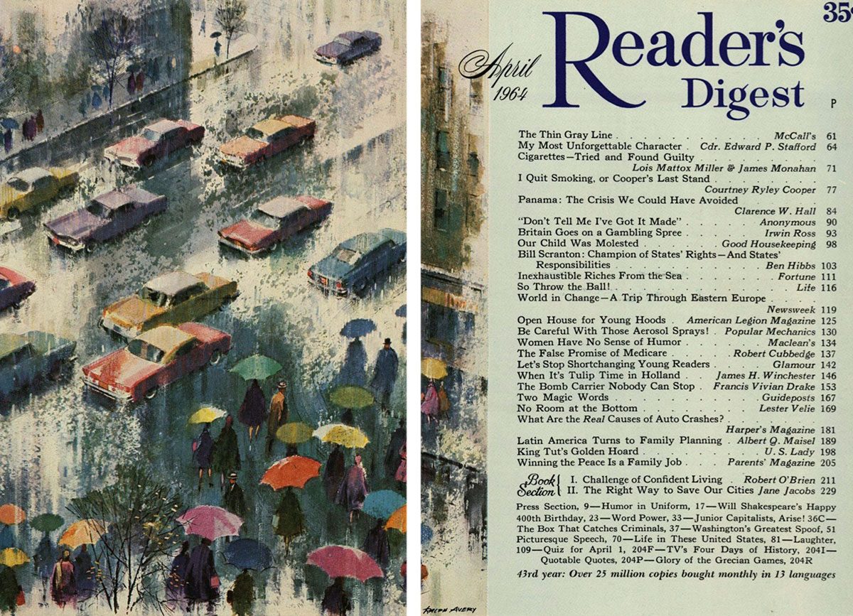 1964 April Readers Digest Cover