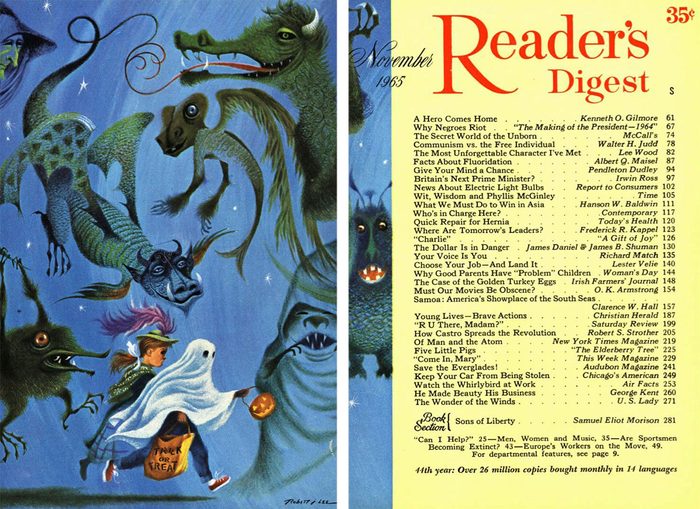 1965 November Readers Digest Cover