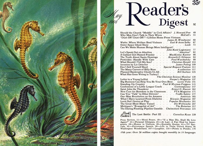 1966 May Readers Digest Cover