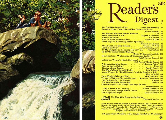 1970 July Readers Digest Cover