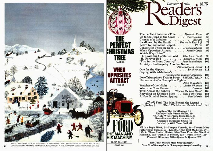1986 December Readers Digest Cover