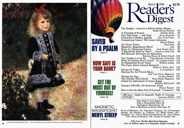 1988 March Readers Digest Cover