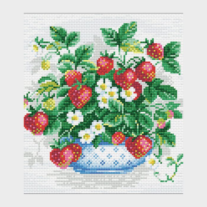 Diamond Mosaic Kit Basket Of Strawberries