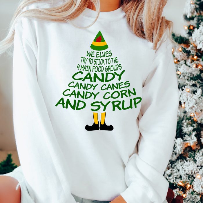 Elf Food Groups Sweater
