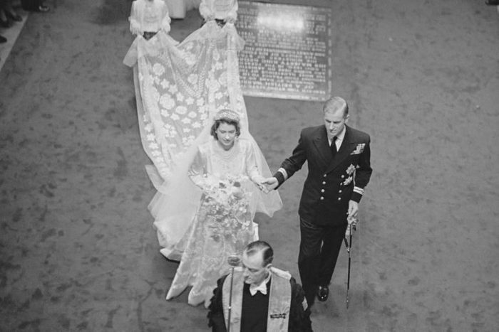 Royal Wedding Couple Elizabeth and Phillip
