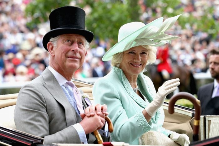 Prince Charles, Prince of Wales and Camilla, Duchess of Cornwall arrive in the royal carriage into the parade ring