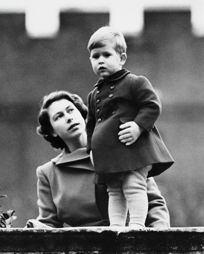 Princess Elizabeth (later Queen Elizabeth II) and Prince Charles
