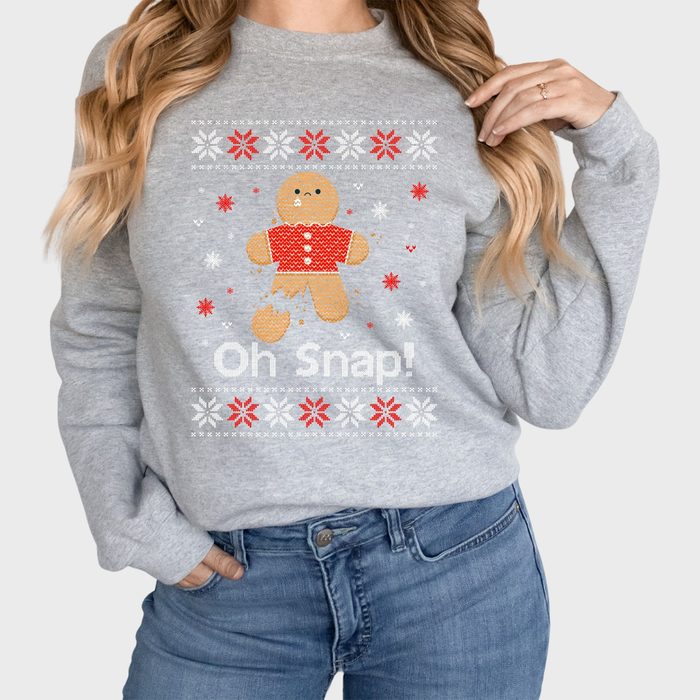 Oh Snap Gingerbread Sweater