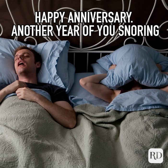 Happy Anniversary Another Year Of You Snoring Meme