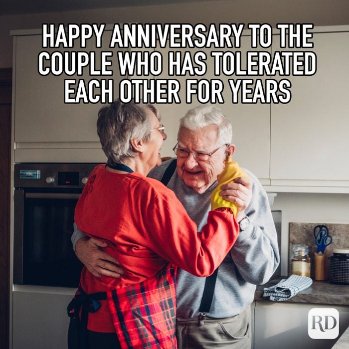 Happy Anniversary To The Couple Who Has Tolerated Each Other For Years Meme