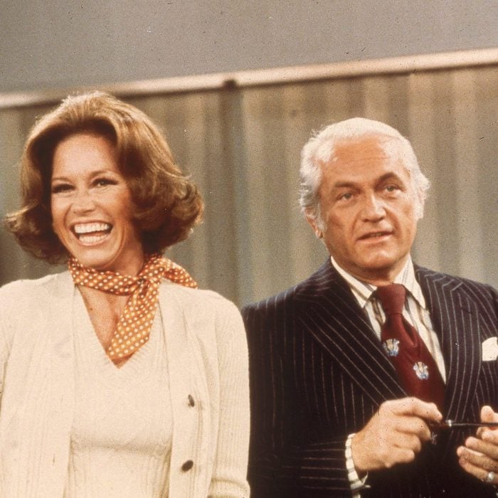 Moore And Knight In 'the Mary Tyler Moore Show,' C. 1976.