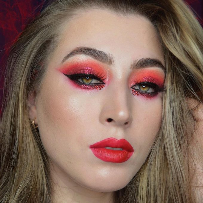 Red Hot New Year Makeup