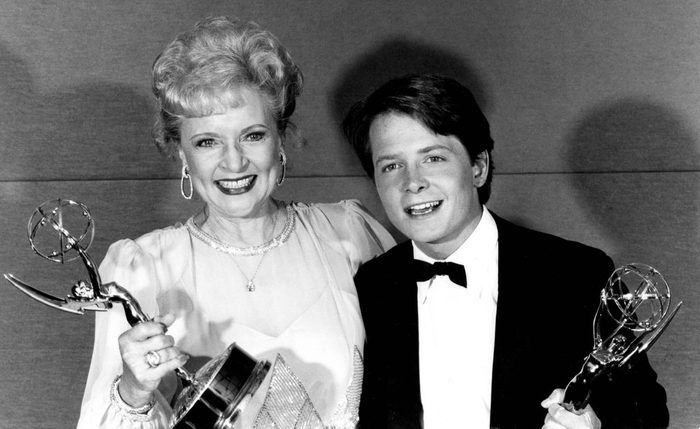 Emmy Winners Betty White Michael J Fox 1986