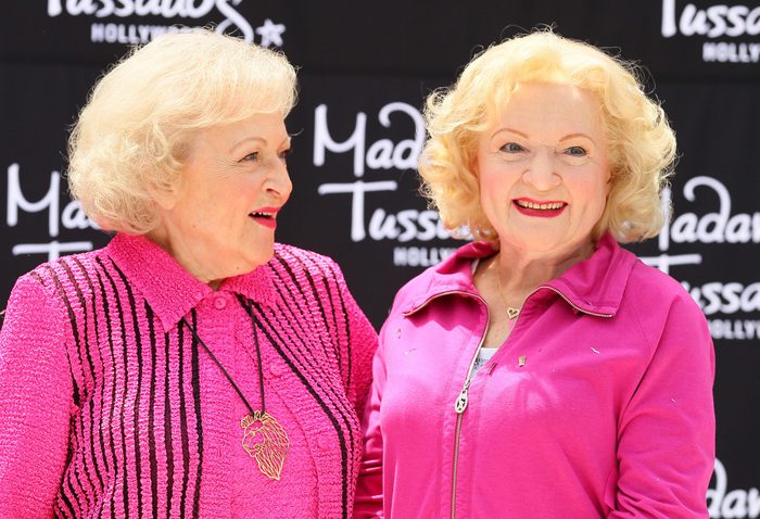 Betty White Unveils Her First Ever Wax Figure At Madame Tussauds Hollywood
