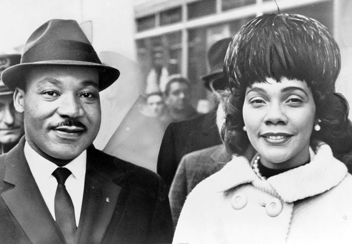 Dr. Martin Luther King and his wife Coretta Scott King pose for a portrrait in 1964.