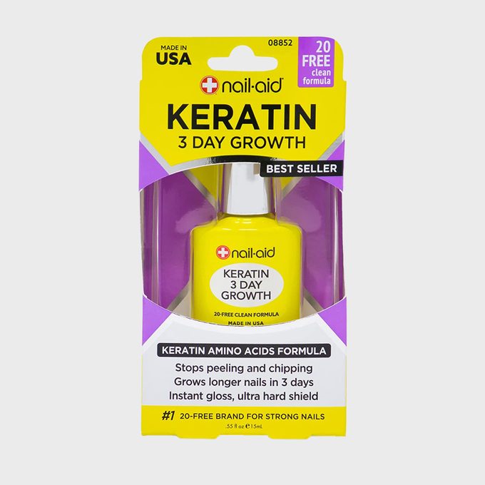 Nail Aid Keratin 3 Day Growth Nail Treatment And Strengthener Via Amazon Ecomm