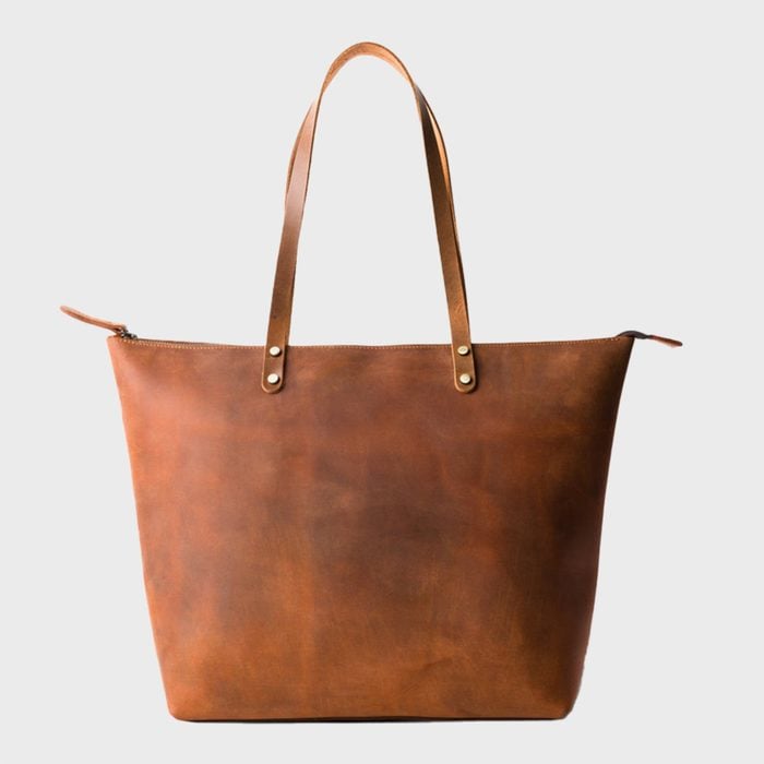 Pegai Leather Tote Bag