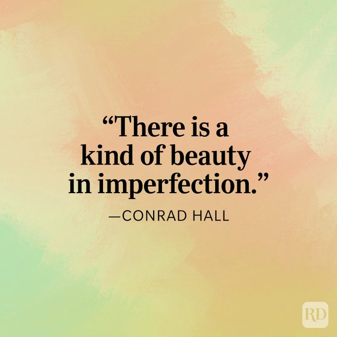 Belleza en la imperfección cita de Conrad Hall