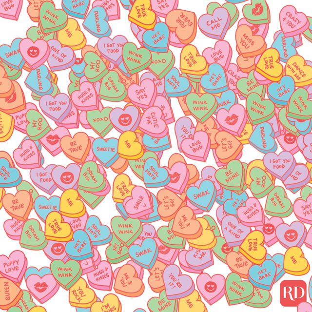 Find The "Love You" In The Valentines Heart Candy Puzzle