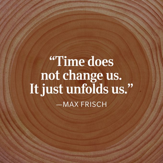 Max Frisch Time Unfolds Us Quote
