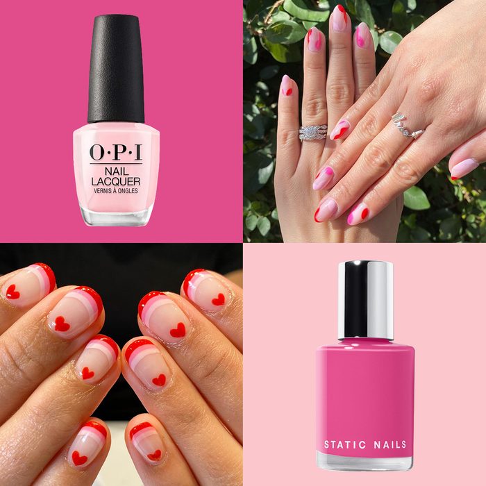 Valentines Day Nail Trends Collage Ft
