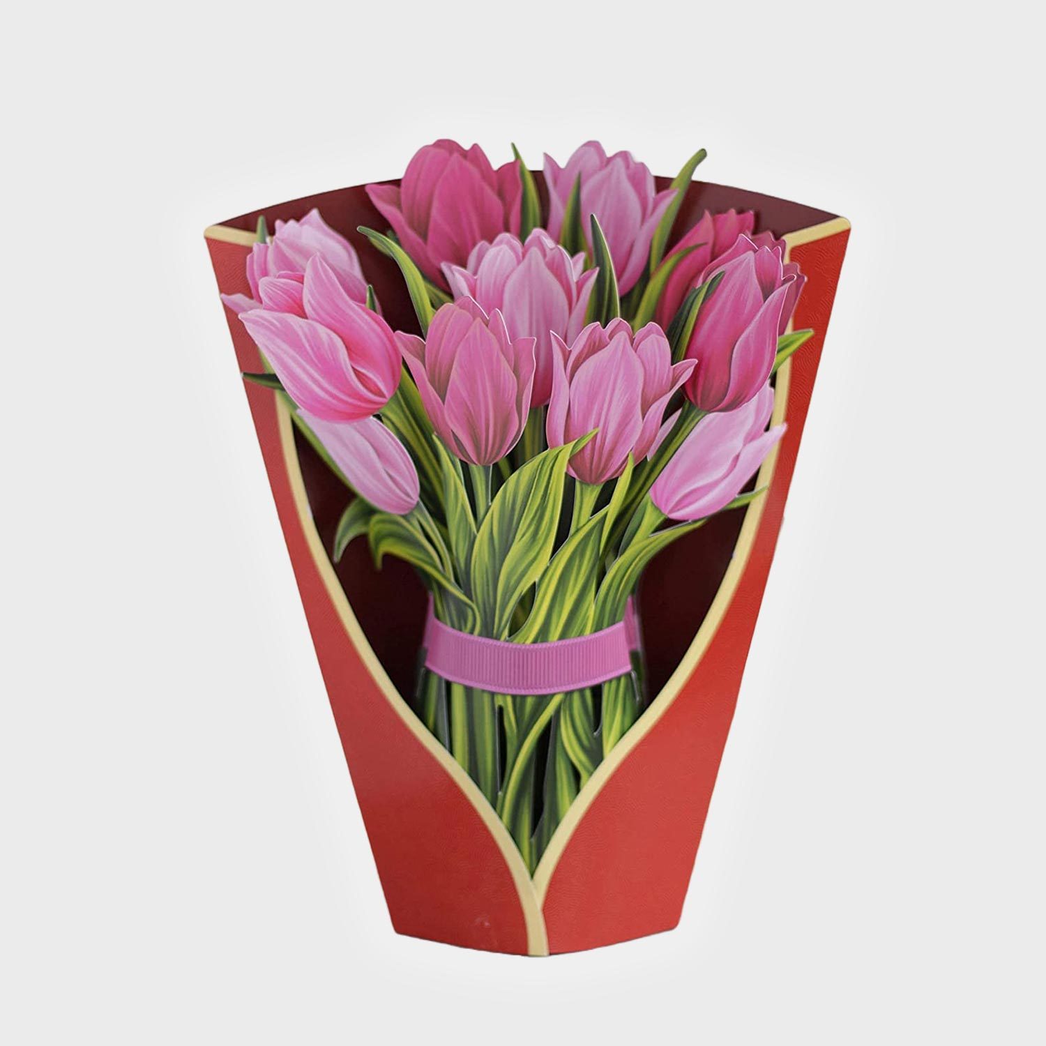 Freshcut Paper Pop Up Tulips Card