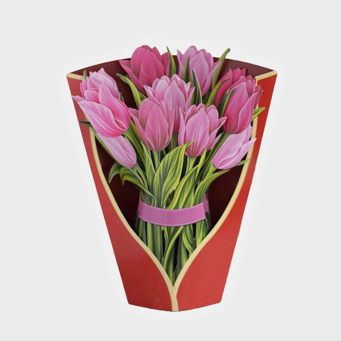 Freshcut Paper Pop Up Tulips Card