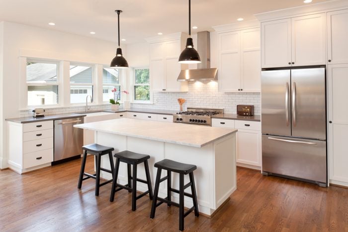 New kitchen in modern luxury home