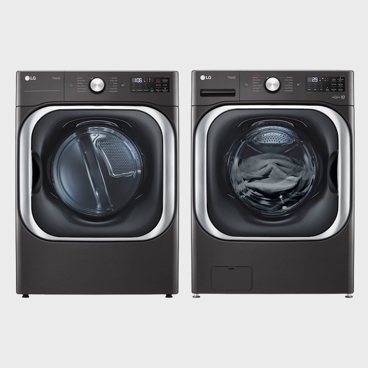 Lg Front Loading Smart Washer And Electric Steam Dryer