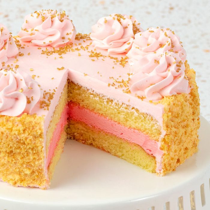 Bake Me A Wish Pink Champagne Cake