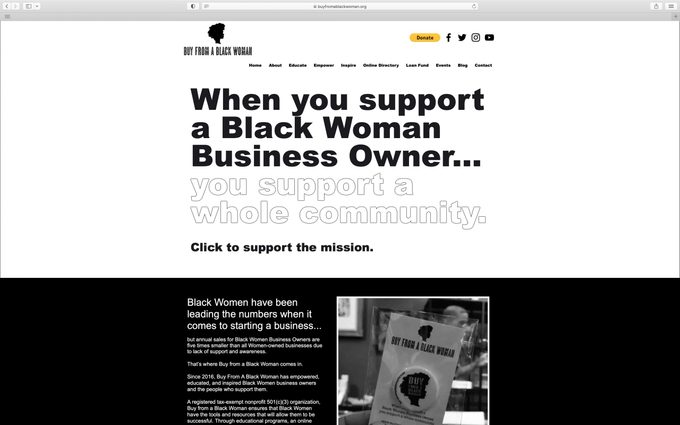 Buy From A Black Woman Ecomm Via Buyfromablackwoman.org