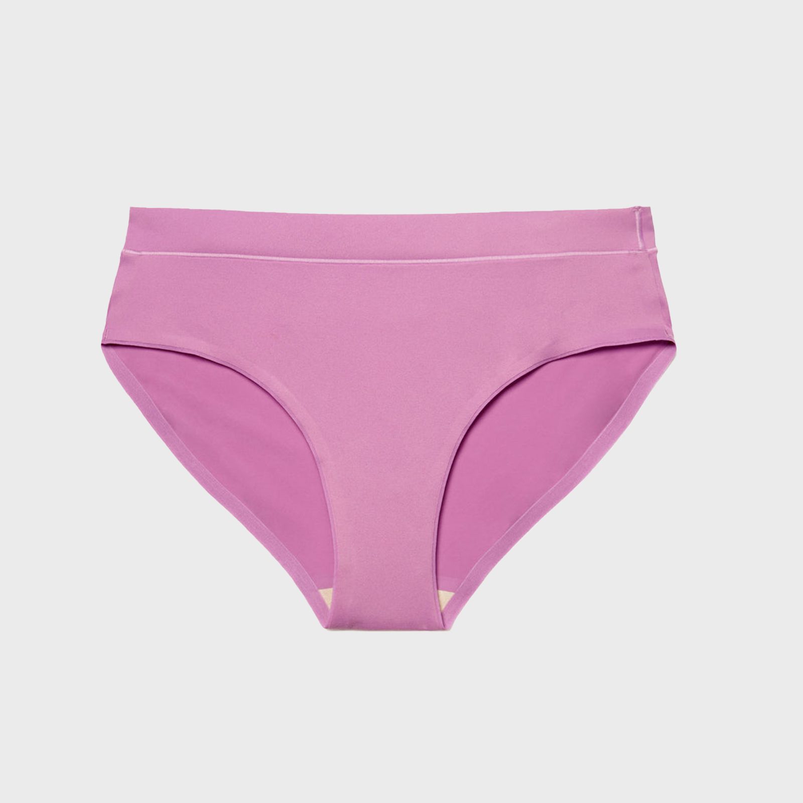 Soma Women's No Show Microfiber Modern Brief Underwear In Lilac
