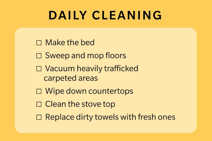 Mesa de limpieza diaria 2