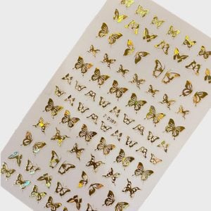 Nail Supply And More Gold Butterfly Nail Stickers Ecomm Via Etsy.com
