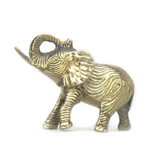 Solid Brass Golden Elephant