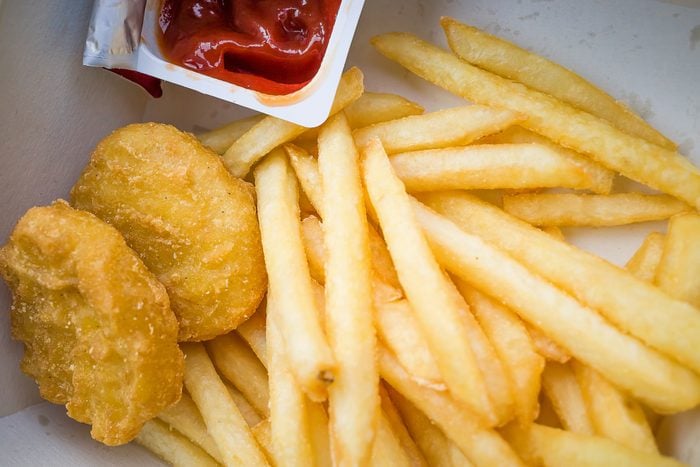 Chicken nuggets and fries