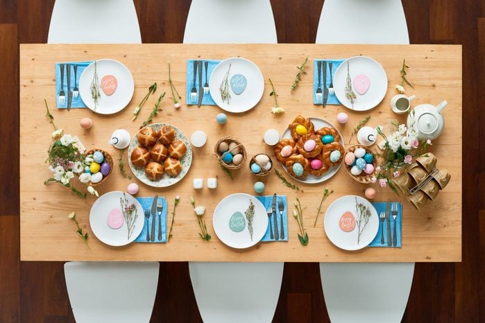 Easter table waiting for guests