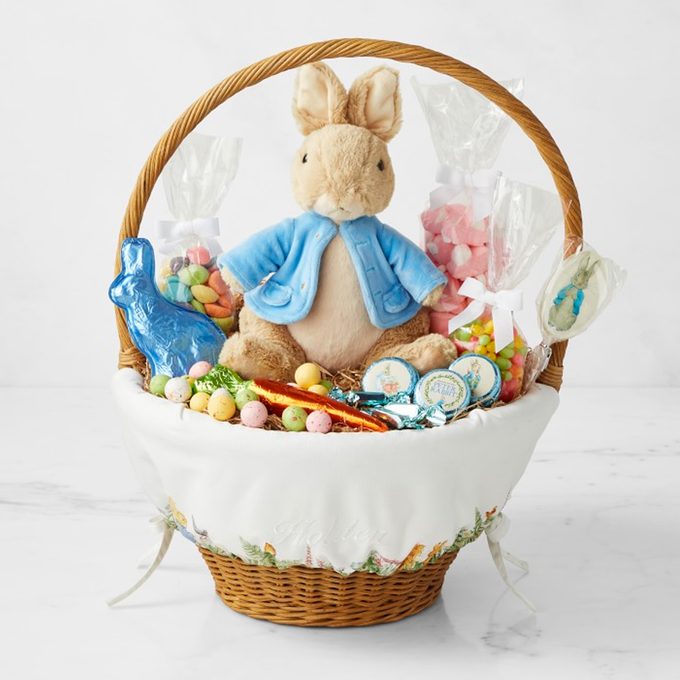 Williams Sonoma & Pottery Barn Kids Beatrix Potter Large Filled Easter Basket 