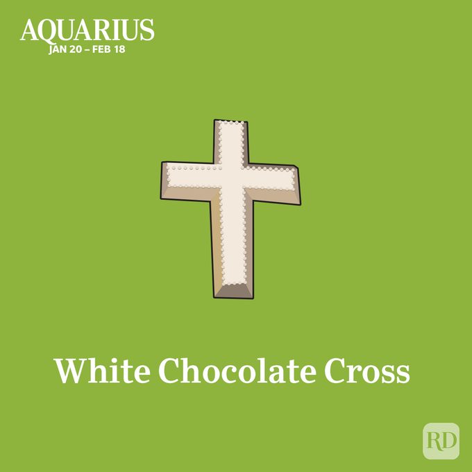 Aquarius White Chocolate Cross