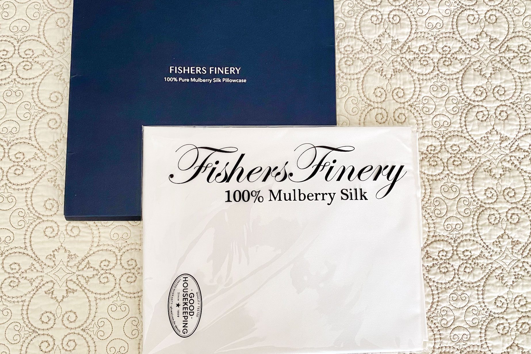 SILK PILLOWCASE Fishers Finery 25mm 100% Pure Mulberry Good Housekeeping  Winner