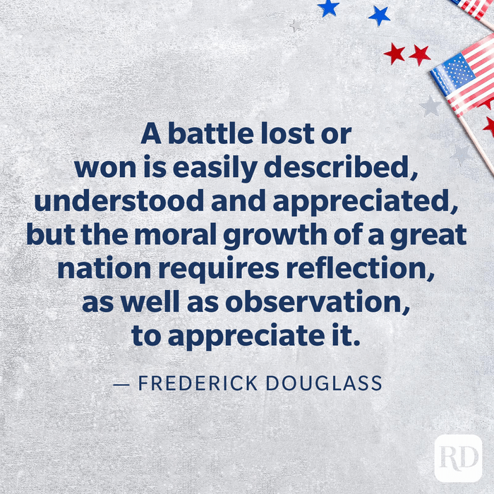 Frederick Douglas Memorial Day Quote