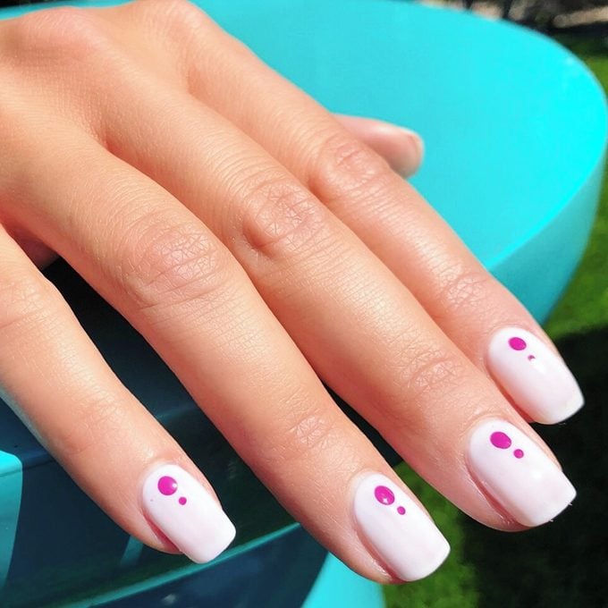 Minimalistic Dots Nails Ecomm Via Bellacures Instagram