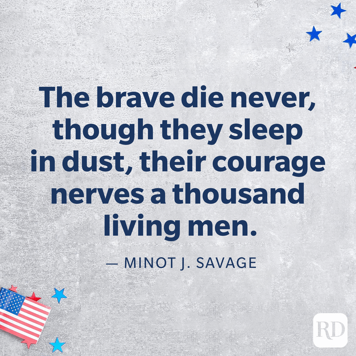 Minot Savage Memorial Day Quote