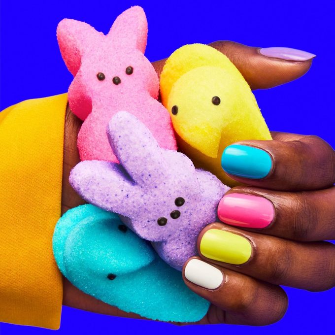 Peeps Inspired Color Nails Ecomm Via Sally Hansen Instagram