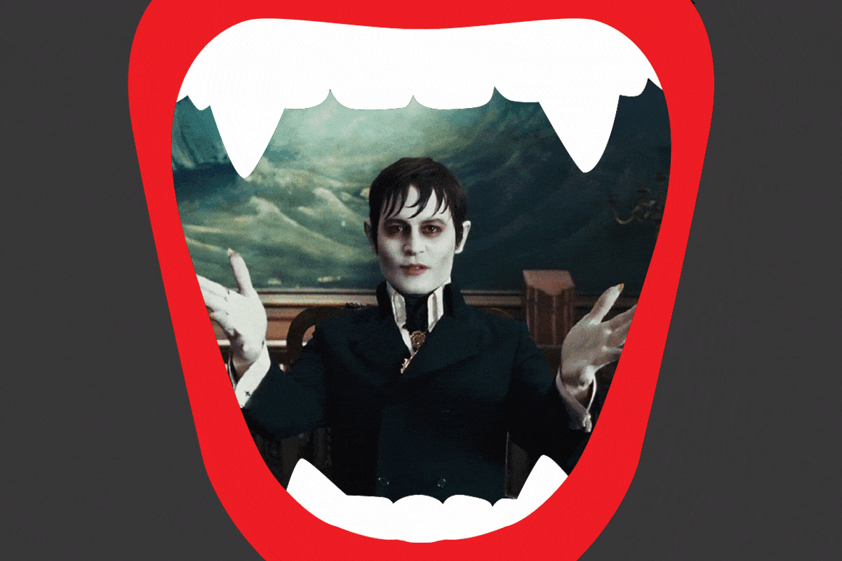 Cartoon from the movie Interview with the Vampire | Sticker