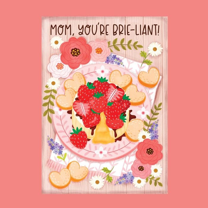Mom, You’re Brie Liant Printable Card