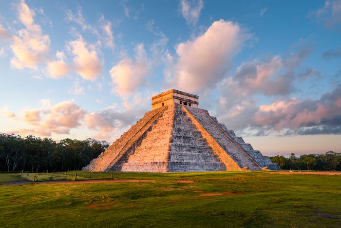 Kukulkan pyramid at Chichen-Itza archaeological site, Yucatan, Mexico